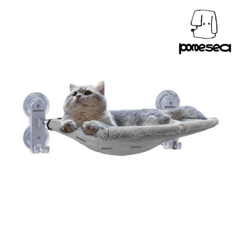 【Cat Window Perch】For Large Cats,Glow in the Dark,Hammock with Hook Design Double-Sided Fabric Cover, Foldable Window Seat,Sunbathing