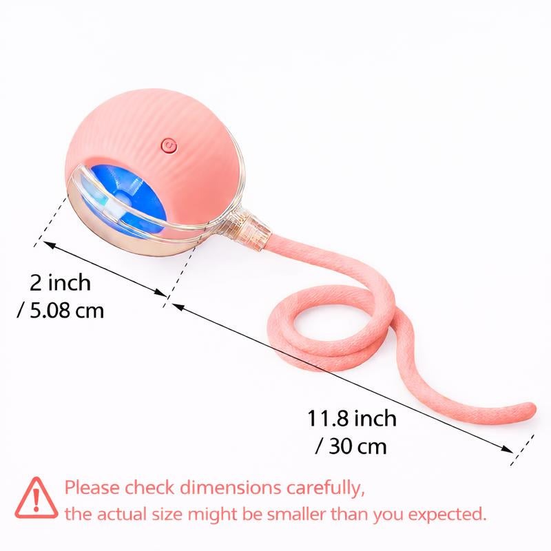 Mizusu Interactive Cat & Dog Teaser Toy with Two Additional Tails, Kitten Rolling Ball Toy, Pet Supplies, Dog & Cat Accessories Cute Dog Toys