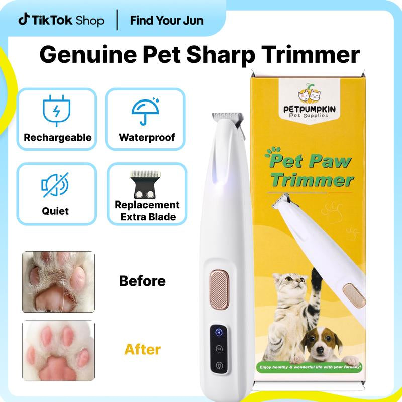 2025 New Pet Trimmer for Dogs and Cats,Waterproof Rechargeable Pet Shaver with LED Light, Multifunctional Pet Hair Clippers for Paws Eyes Ears Face Rump,Dog Stuff,Cat Paw Trimmer#Cozyvibes#Petlife