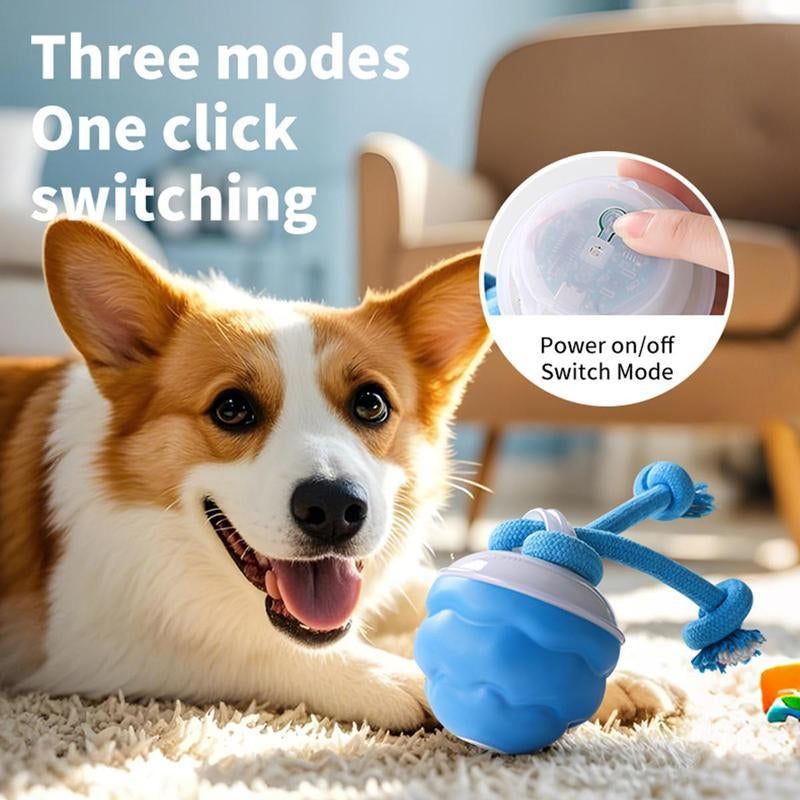 Interactive Dog Toys with Motion Activated, Squeaky Dog Toy Active Rolling Ball, Ball for Daily Training,Used for Cats and Dogs, Pet Accessories, Cute Pet Toys(2.95*2.95*4.33Inch)