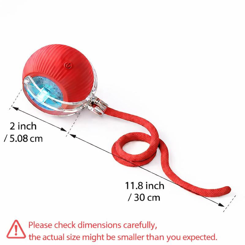 Mizusu Interactive Cat & Dog Teaser Toy with Two Additional Tails, Kitten Rolling Ball Toy, Pet Supplies, Dog & Cat Accessories Cute Dog Toys