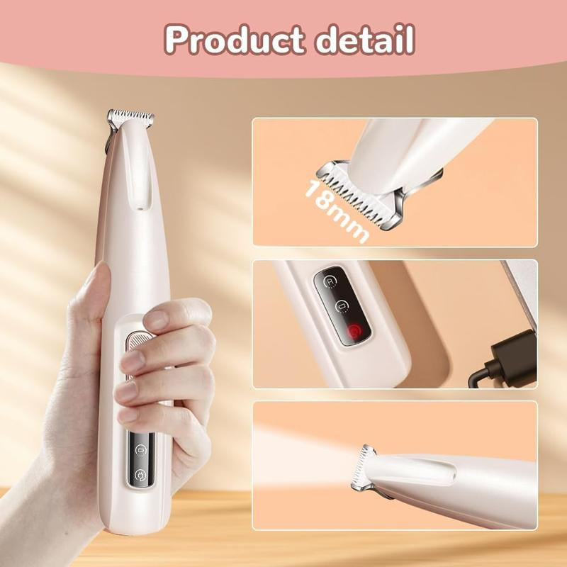 2025 New Pet Trimmer for Dogs and Cats,Waterproof Rechargeable Pet Shaver with LED Light, Multifunctional Pet Hair Clippers for Paws Eyes Ears Face Rump,Dog Stuff,Cat Paw Trimmer#Cozyvibes#Petlife